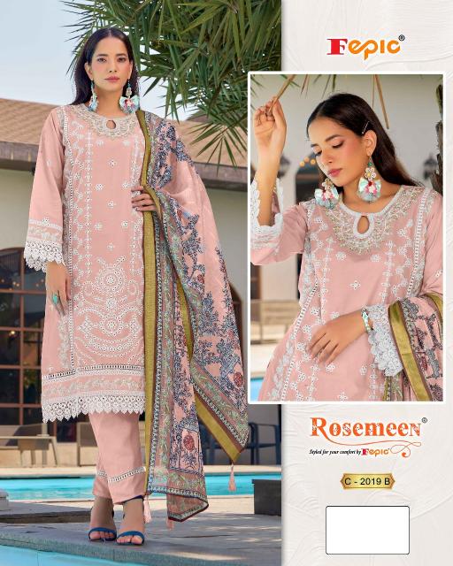 Fepic rosemeen C-2019 sambalpuri dress material wholesale